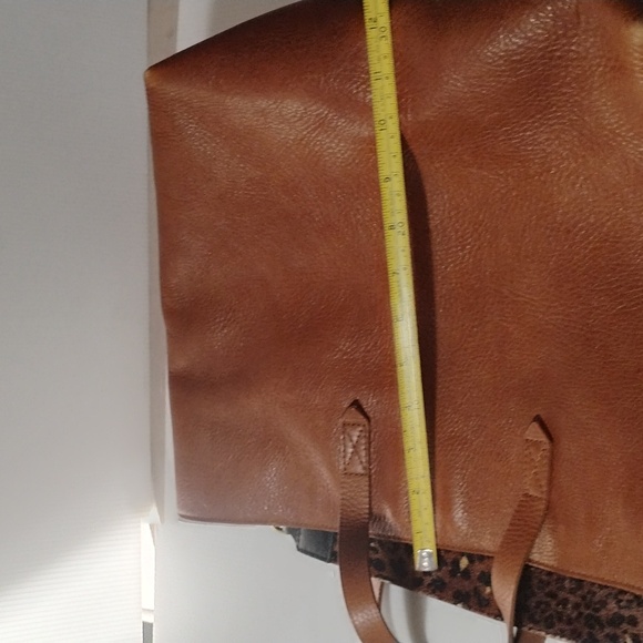 Madewell Brown Tote with Leopard Strap - Picture 9 of 12